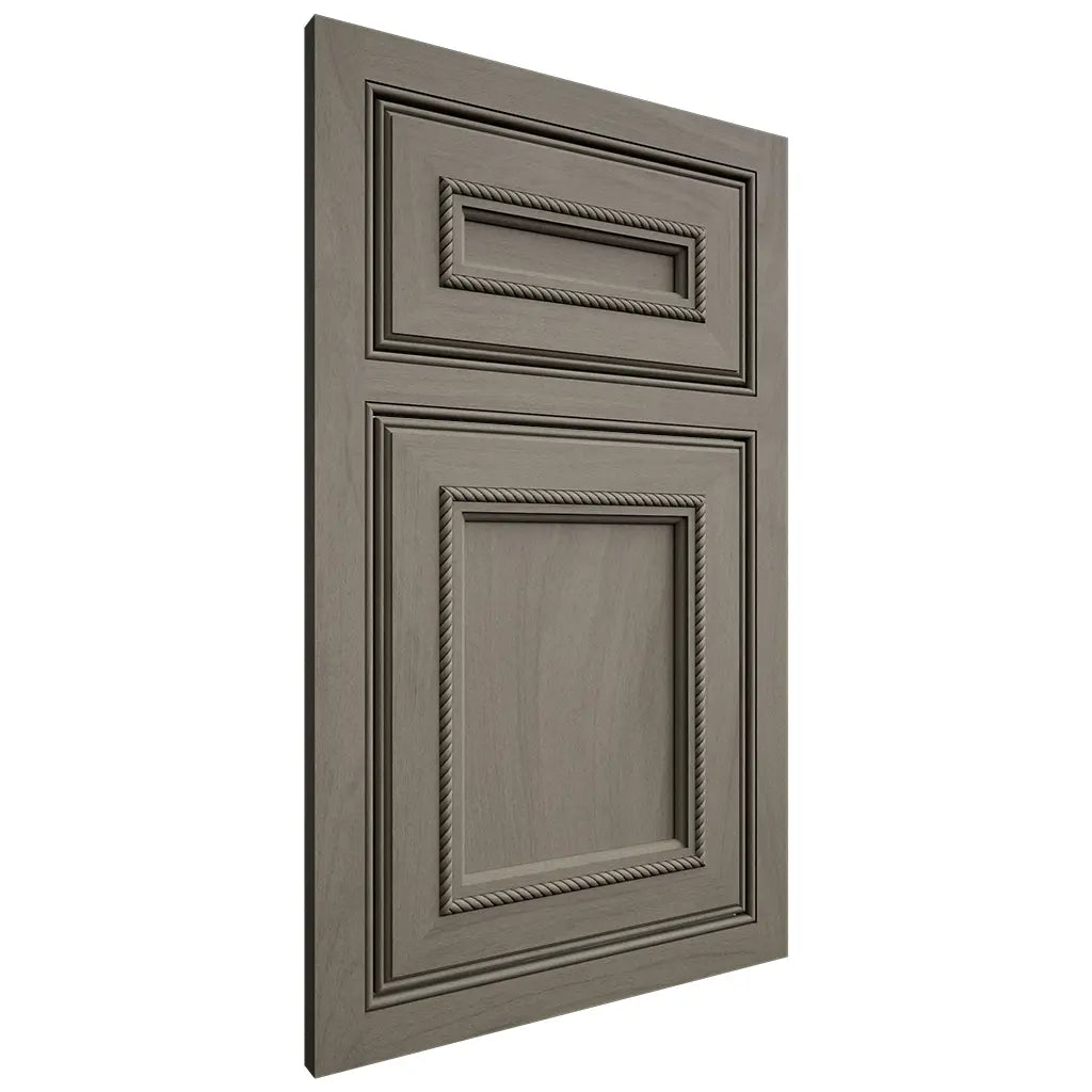 Shiloh Cabinetry Beaded Inset Shelby Poplar Plain Cut Thyme Door