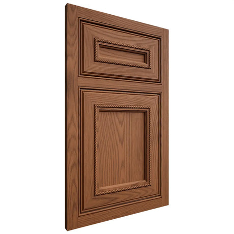 Shiloh Cabinetry Beaded Inset Shelby Red Oak Plain Cut Braun Door
