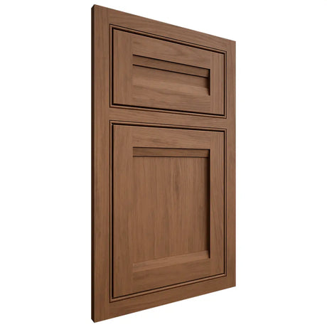 Shiloh Cabinetry Beaded Inset Somerset Alder Plain Cut Walnut Door