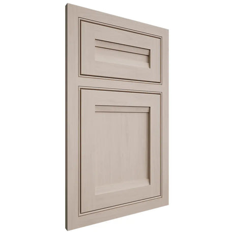 Shiloh Cabinetry Beaded Inset Somerset Alder Plain Cut White Sands Door