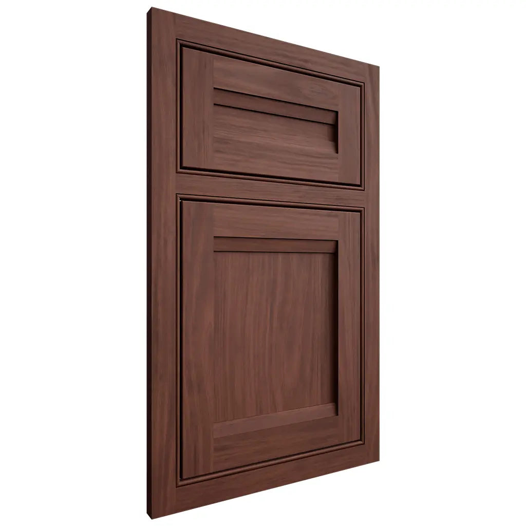 Shiloh Cabinetry Beaded Inset Somerset Cherry Plain Cut Bourbon Door