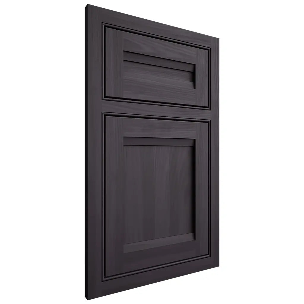 Shiloh Cabinetry Beaded Inset Somerset Hickory Plain Cut Harbor Door