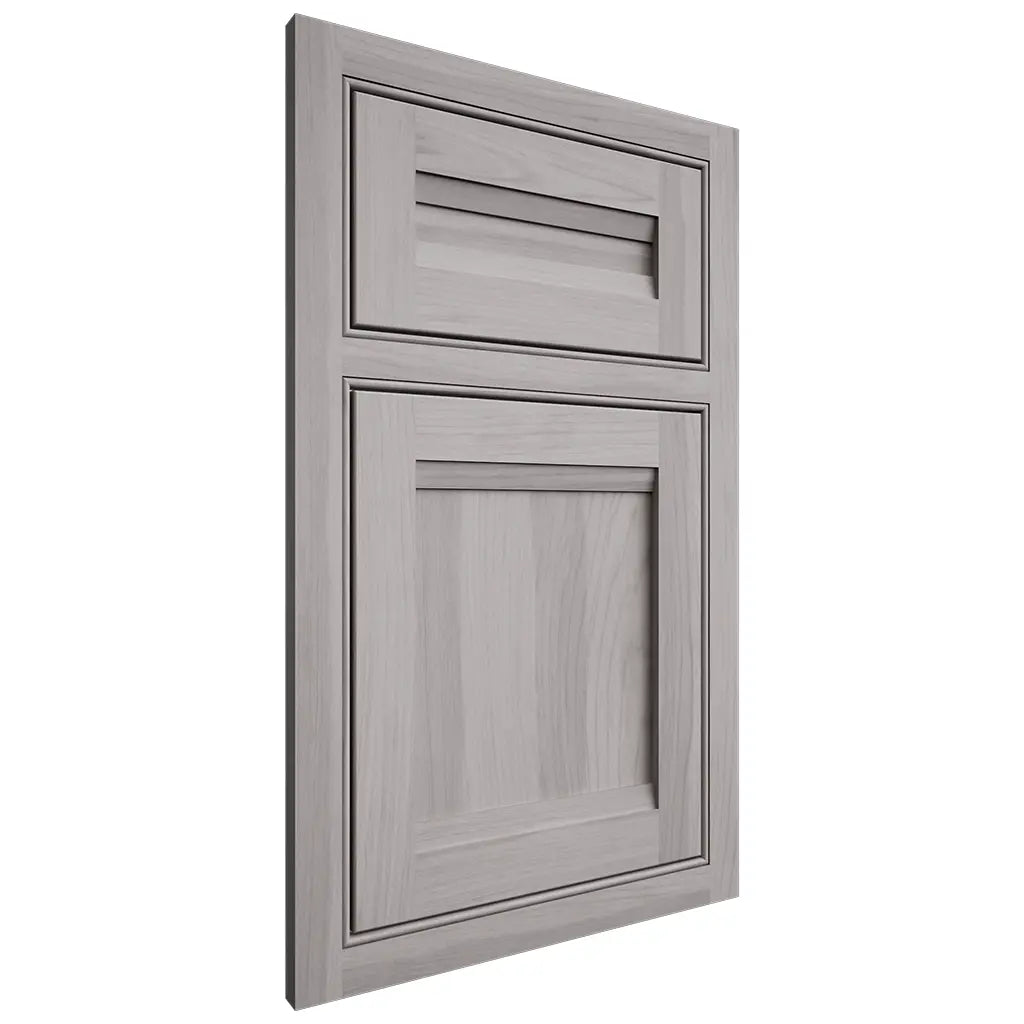 Shiloh Cabinetry Beaded Inset Somerset Hickory Plain Cut Stratus Door