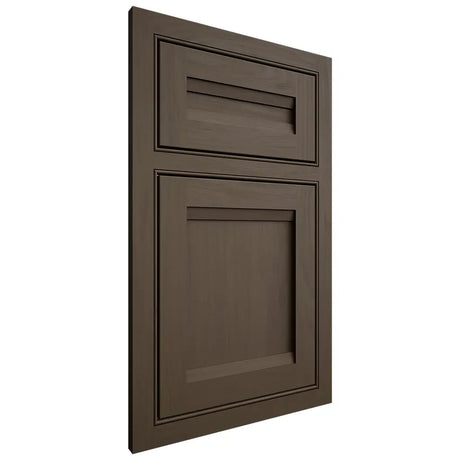 Shiloh Cabinetry Beaded Inset Somerset Maple Plain Cut Perfect Brown Door