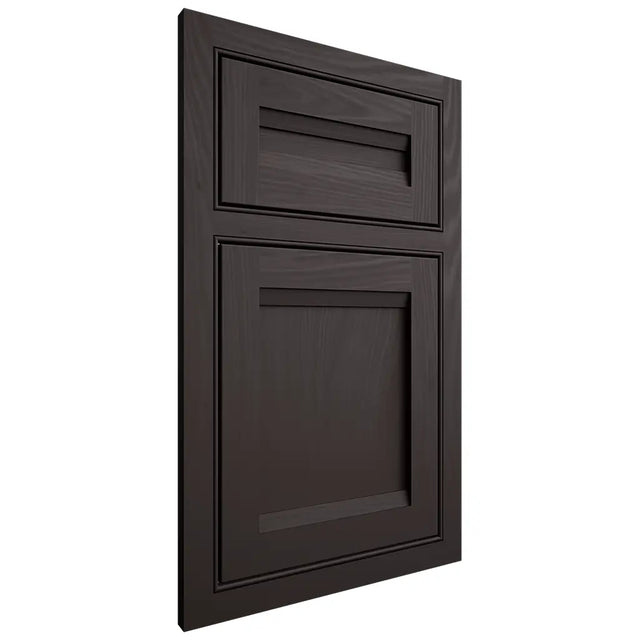 Shiloh Cabinetry Beaded Inset Somerset Poplar Plain Cut Carbon Door