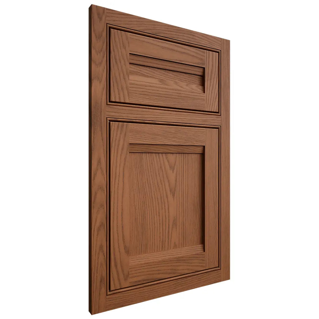 Shiloh Cabinetry Beaded Inset Somerset Red Oak Plain Cut Braun Door