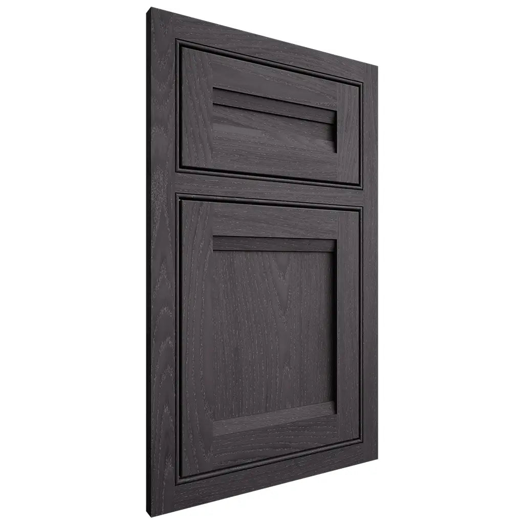 Shiloh Cabinetry Beaded Inset Somerset Red Oak Plain Cut Harbor Door