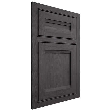Shiloh Cabinetry Beaded Inset Somerset Red Oak Plain Cut Harbor Door