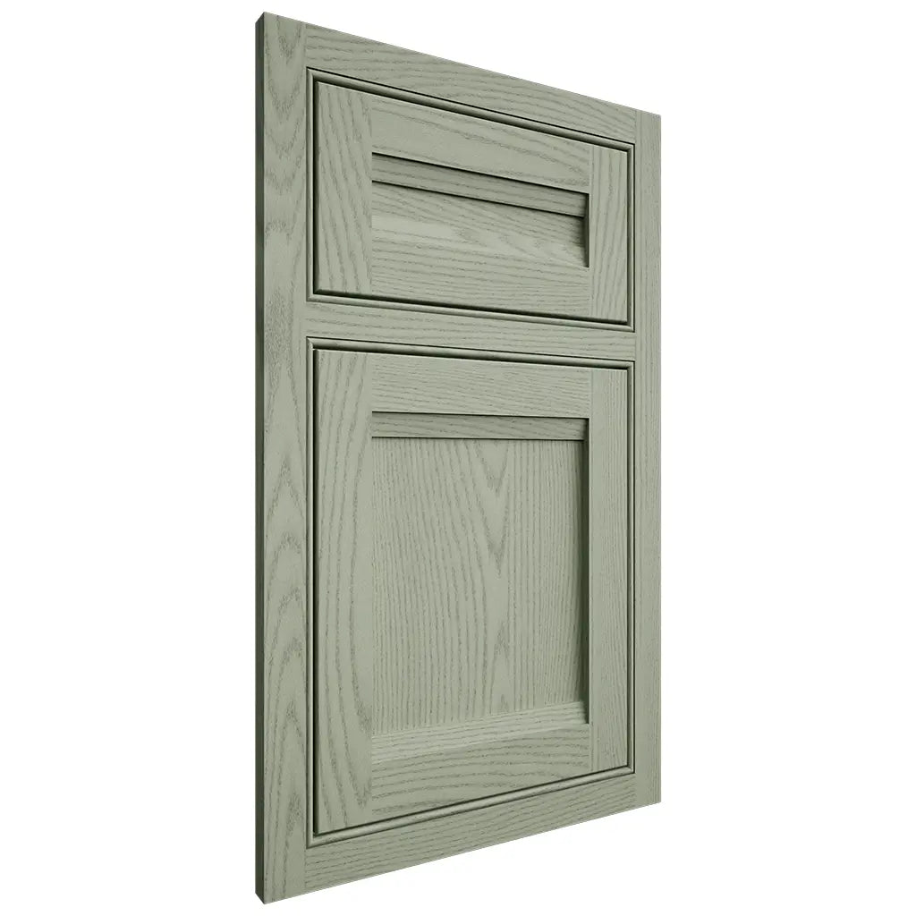 Shiloh Cabinetry Beaded Inset Somerset Red Oak Plain Cut Moss Door