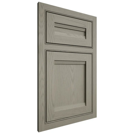 Shiloh Cabinetry Beaded Inset Somerset Red Oak Plain Cut Thyme Door