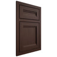 Shiloh Cabinetry Beaded Inset Somerset Walnut Plain Cut Bison Door