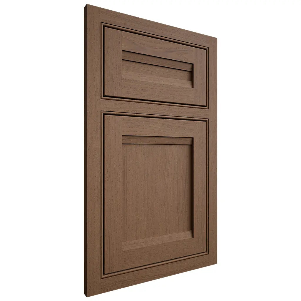 Shiloh Cabinetry Beaded Inset Somerset White Oak Plain Cut Autumn Door