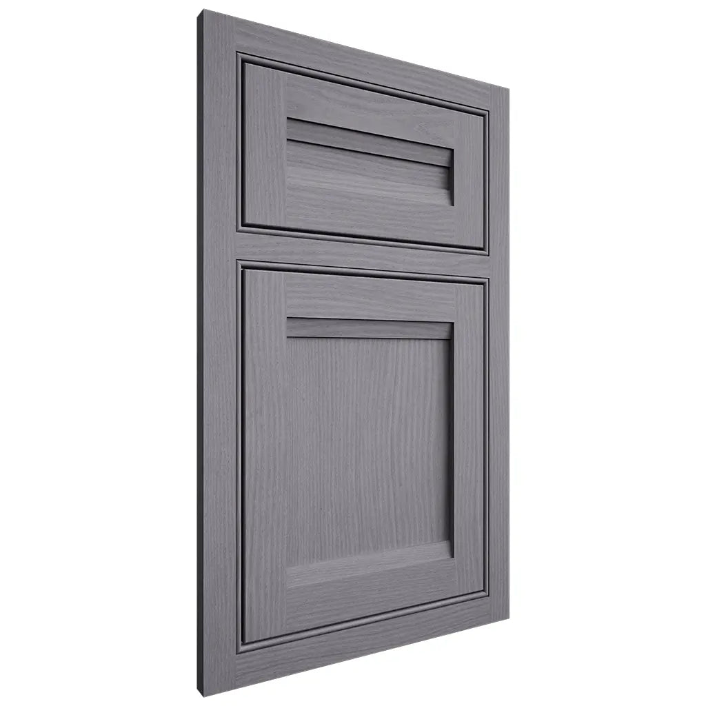 Shiloh Cabinetry Beaded Inset Somerset White Oak Plain Cut Cadet Door