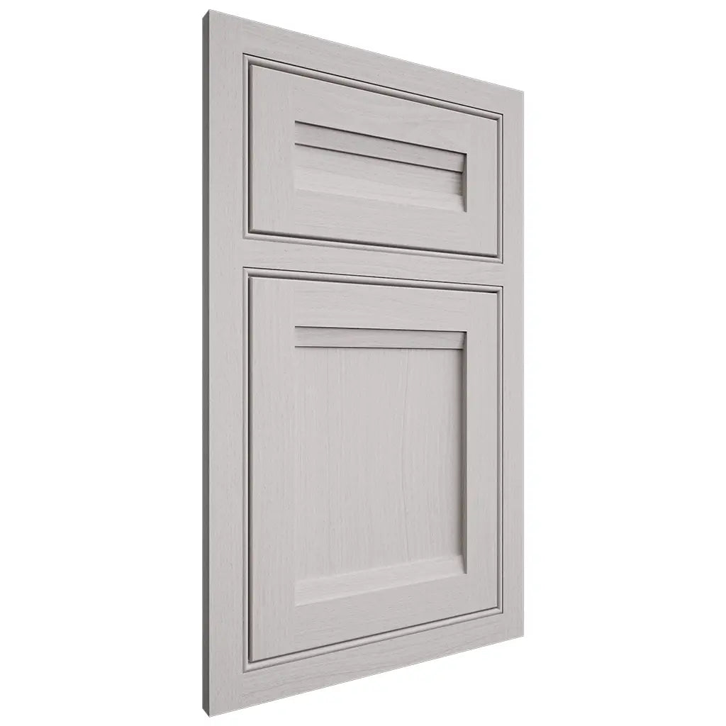 Shiloh Cabinetry Beaded Inset Somerset White Oak Plain Cut Cotton Door
