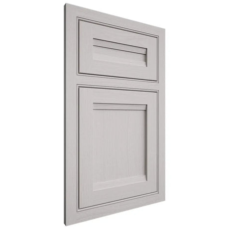 Shiloh Cabinetry Beaded Inset Somerset White Oak Plain Cut Cotton Door