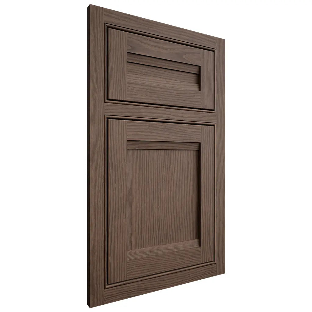 Shiloh Cabinetry Beaded Inset Somerset White Oak Plain Cut Mineral Door
