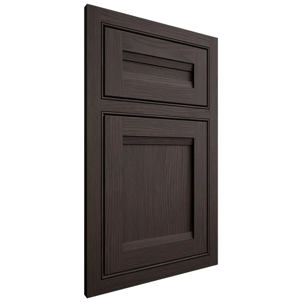 Shiloh Cabinetry Beaded Inset Somerset White Oak Plain Cut Morel Door