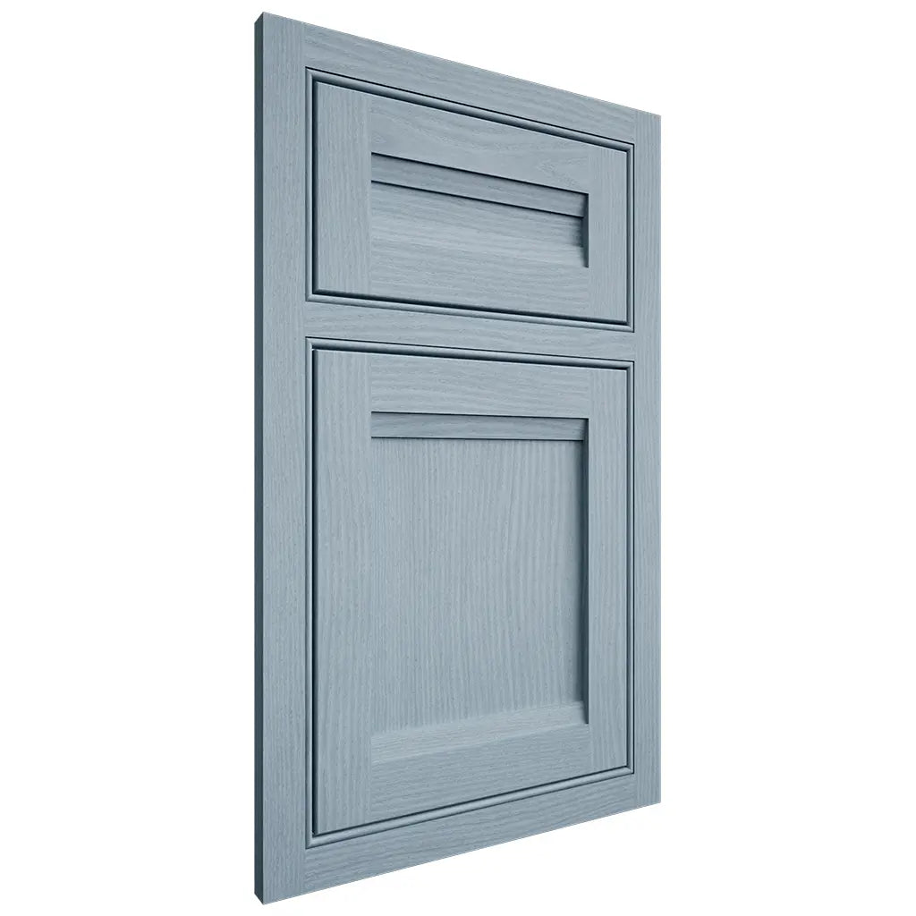 Shiloh Cabinetry Beaded Inset Somerset White Oak Plain Cut Sky Door