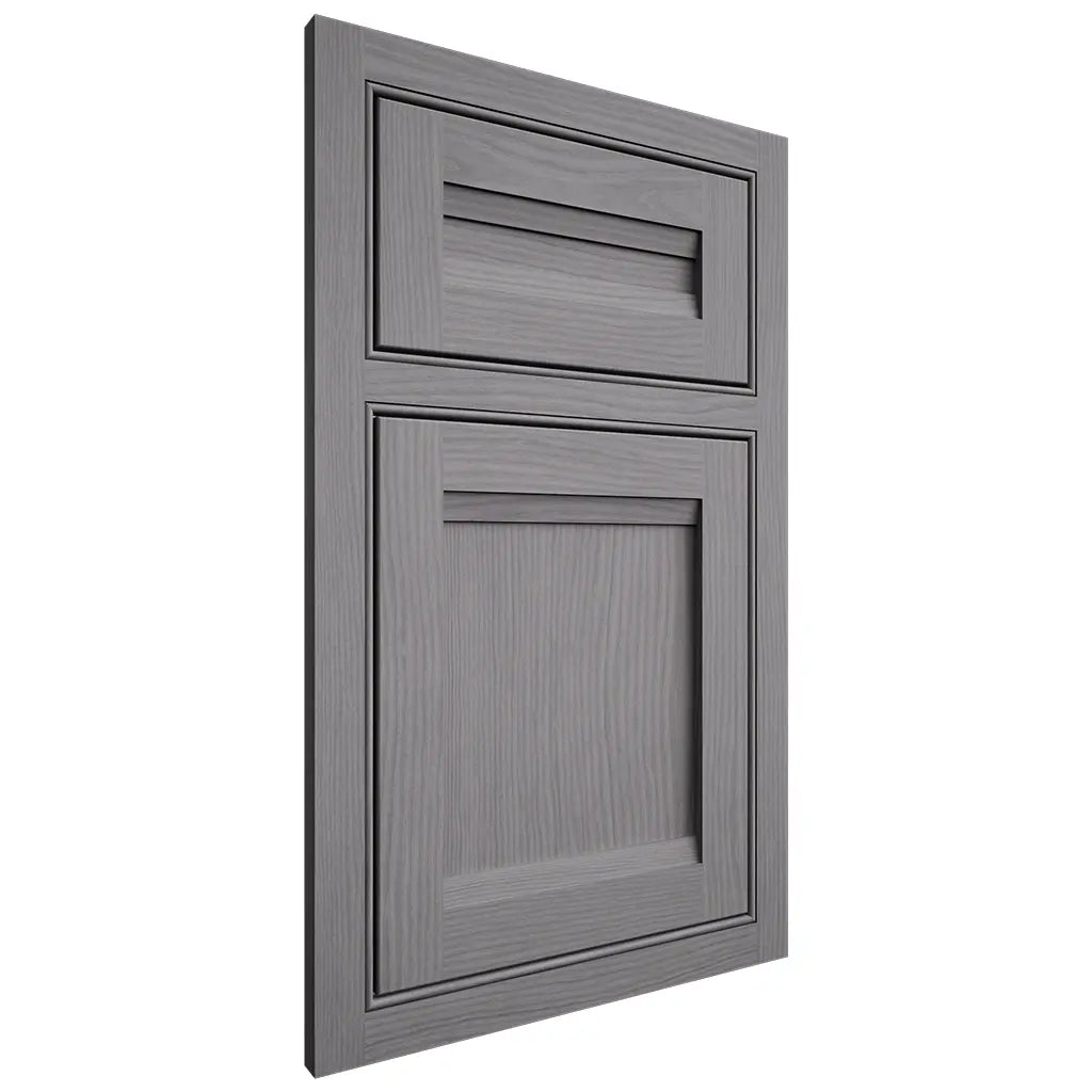 Shiloh Cabinetry Beaded Inset Somerset White Oak Plain Cut Sterling Door