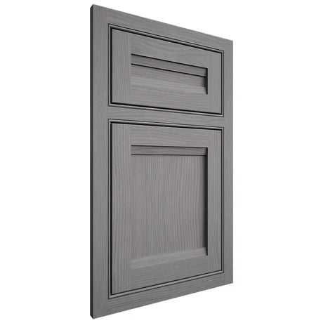 Shiloh Cabinetry Beaded Inset Somerset White Oak Plain Cut Sterling Door