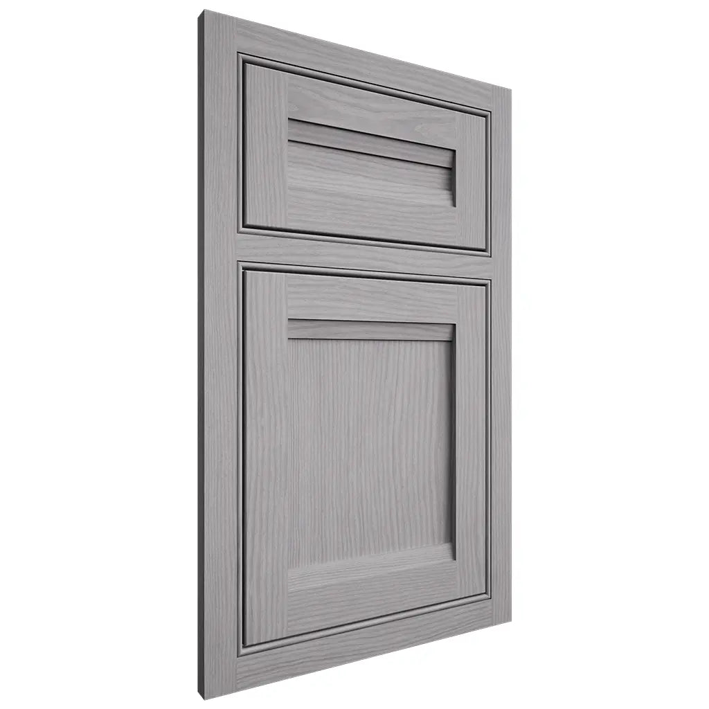 Shiloh Cabinetry Beaded Inset Somerset White Oak Plain Cut Stratus Door