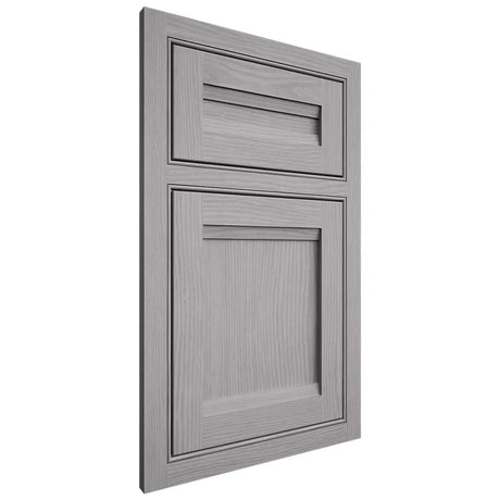 Shiloh Cabinetry Beaded Inset Somerset White Oak Plain Cut Stratus Door