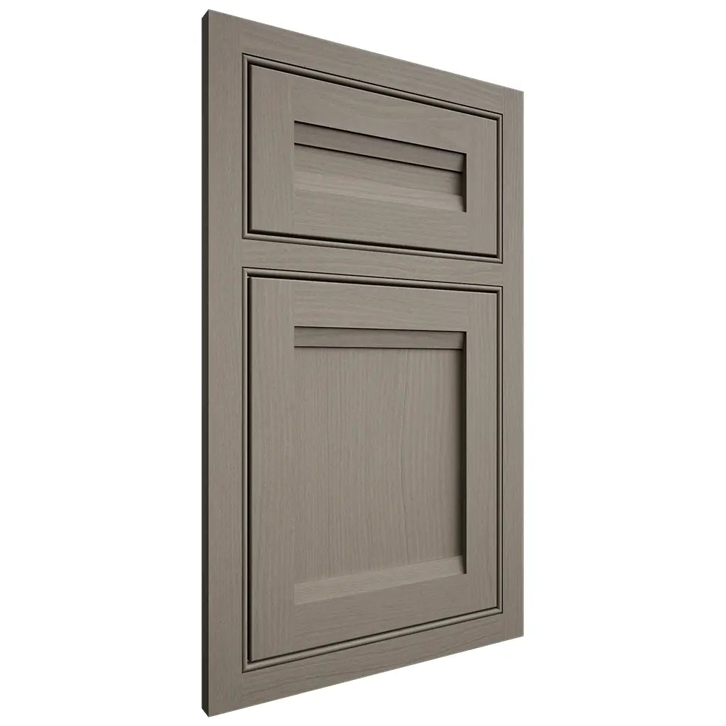 Shiloh Cabinetry Beaded Inset Somerset White Oak Plain Cut Thyme Door