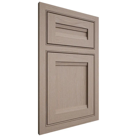 Shiloh Cabinetry Beaded Inset Somerset White Oak Plain Cut Whitewash Door