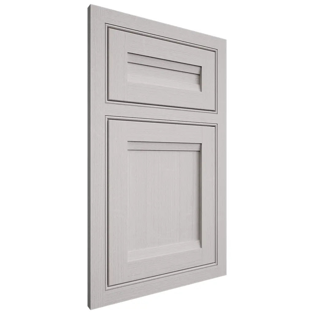 Shiloh Cabinetry Beaded Inset Somerset White Oak Quarter Sawn Cotton Door