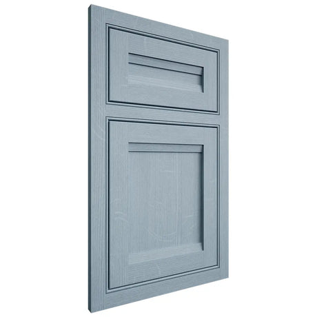 Shiloh Cabinetry Beaded Inset Somerset White Oak Quarter Sawn Sky Door