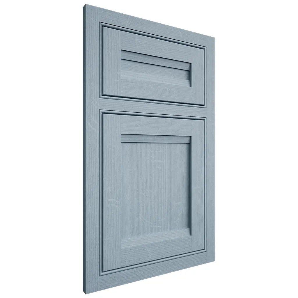 Shiloh Cabinetry Beaded Inset Somerset White Oak Quarter Sawn Sky Door
