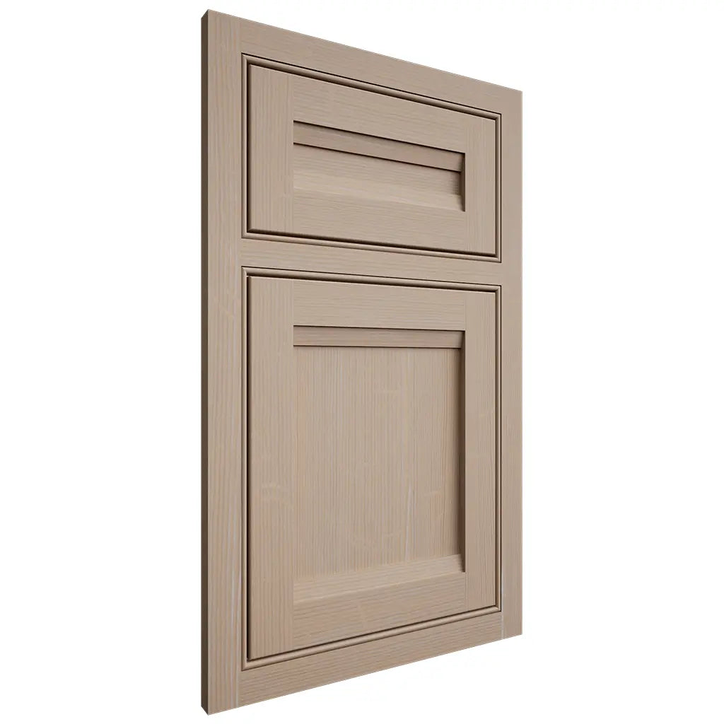 Shiloh Cabinetry Beaded Inset Somerset White Oak Quarter Sawn Straw Door