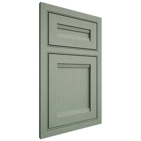 Shiloh Cabinetry Beaded Inset Somerset White Oak Rift Cut Moss Door