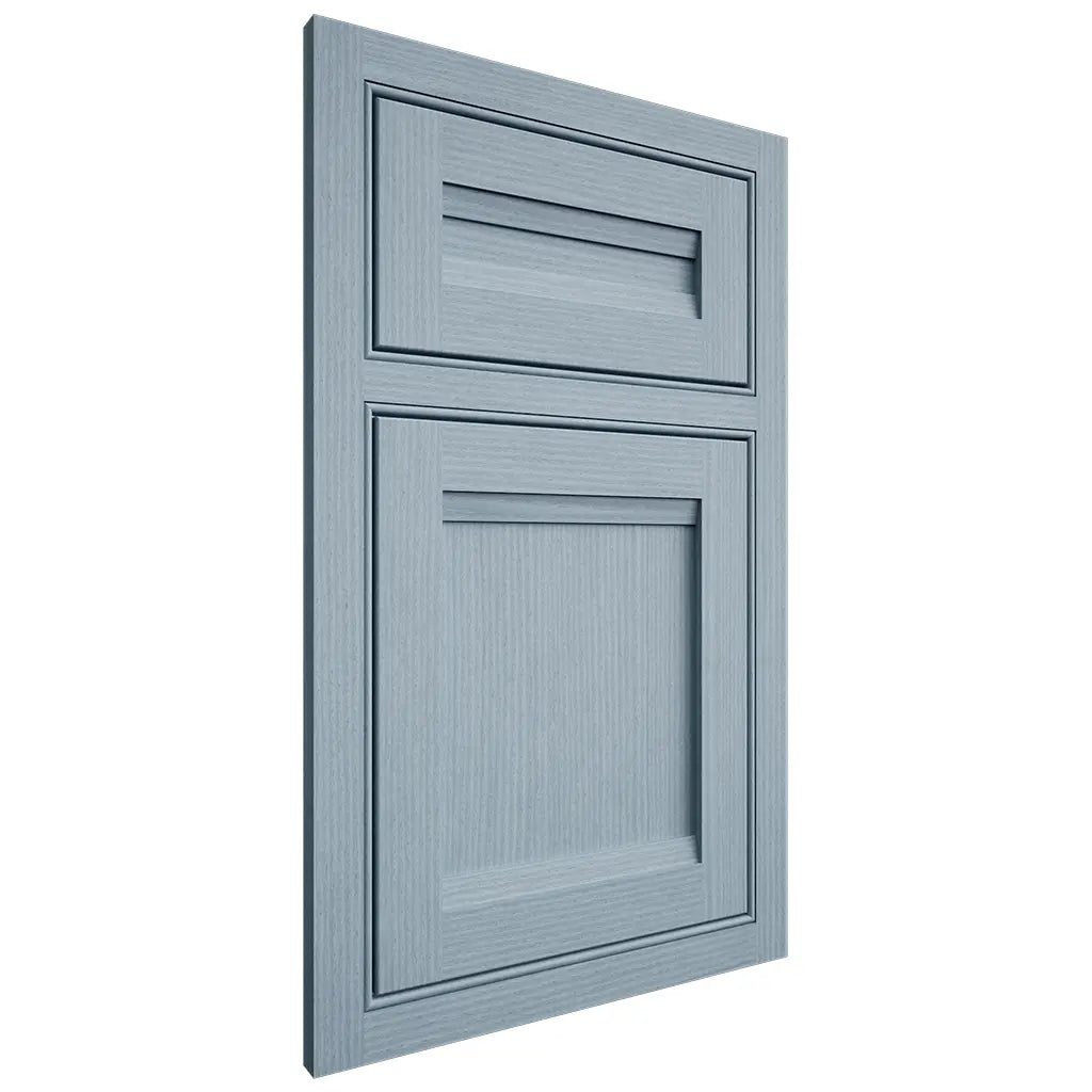 Shiloh Cabinetry Beaded Inset Somerset White Oak Rift Cut Sky Door