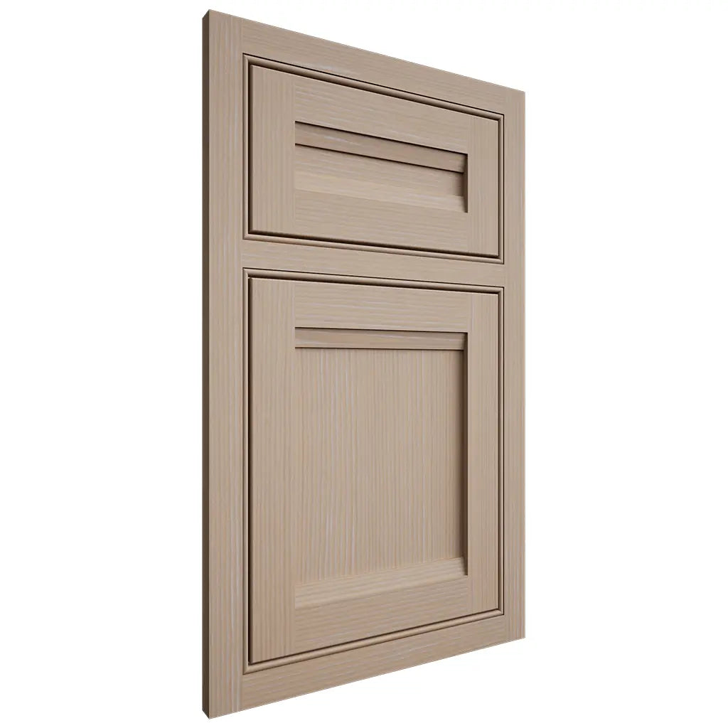 Shiloh Cabinetry Beaded Inset Somerset White Oak Rift Cut Straw Door