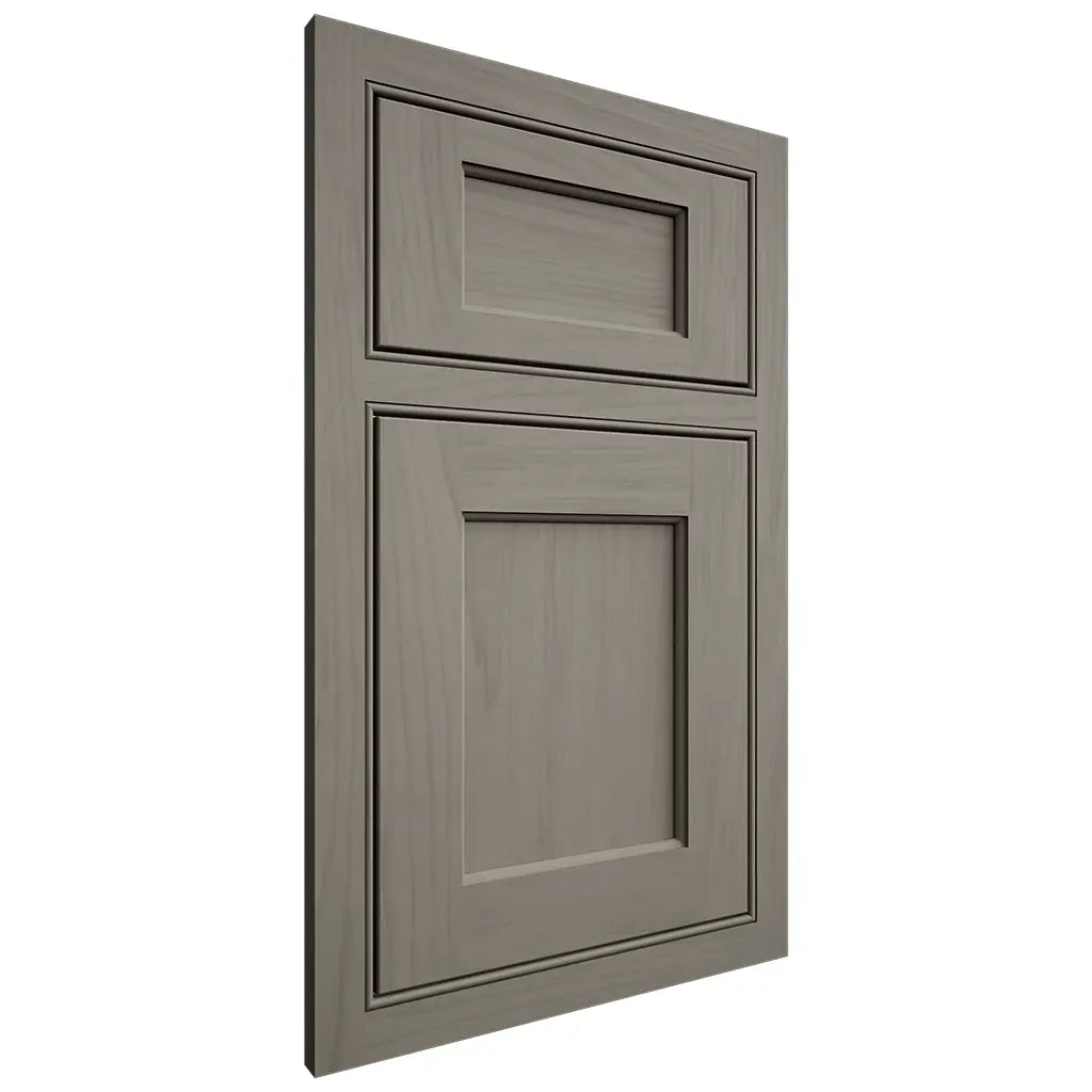 Shiloh Cabinetry Beaded Inset Square Flat Alder Plain Cut Thyme Door