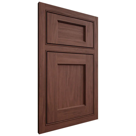 Shiloh Cabinetry Beaded Inset Square Flat Cherry Plain Cut Bourbon Door