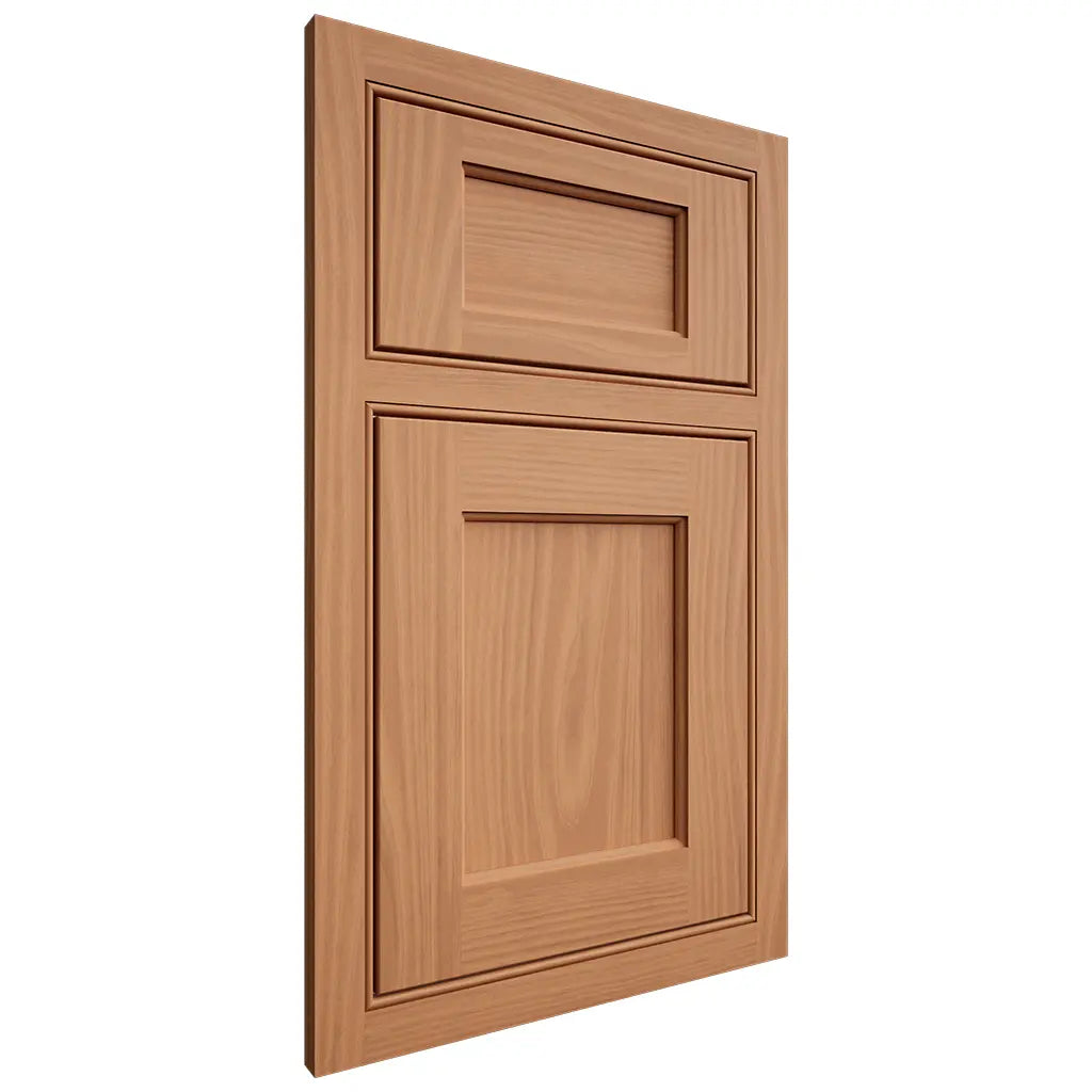 Shiloh Cabinetry Beaded Inset Square Flat Cherry Plain Cut Natural Door