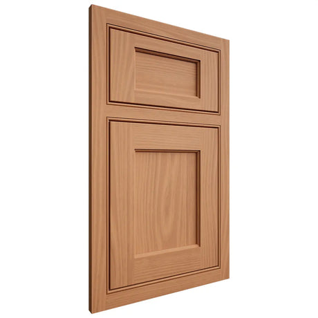 Shiloh Cabinetry Beaded Inset Square Flat Cherry Plain Cut Natural Door