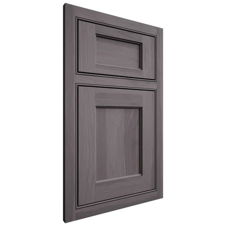 Shiloh Cabinetry Beaded Inset Square Flat Hickory Plain Cut Cadet Door