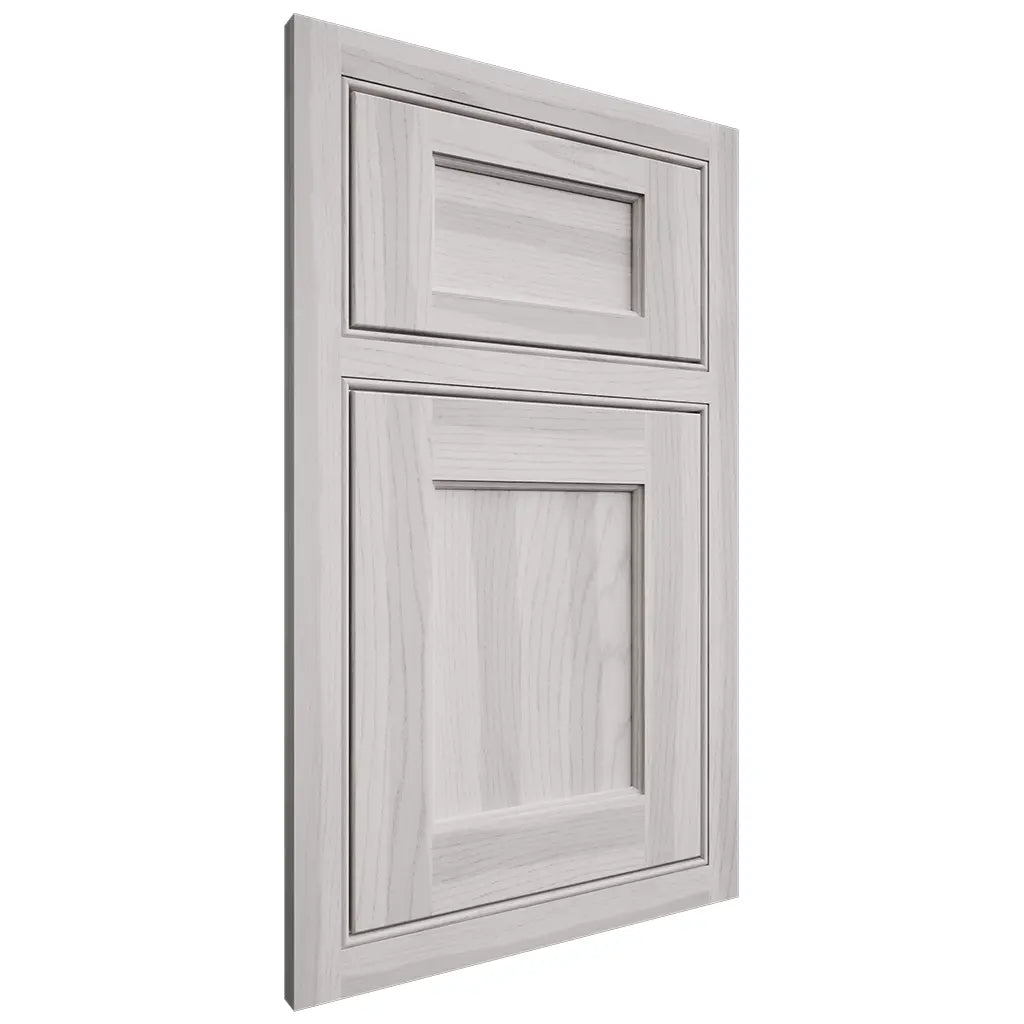 Shiloh Cabinetry Beaded Inset Square Flat Hickory Plain Cut Cotton Door