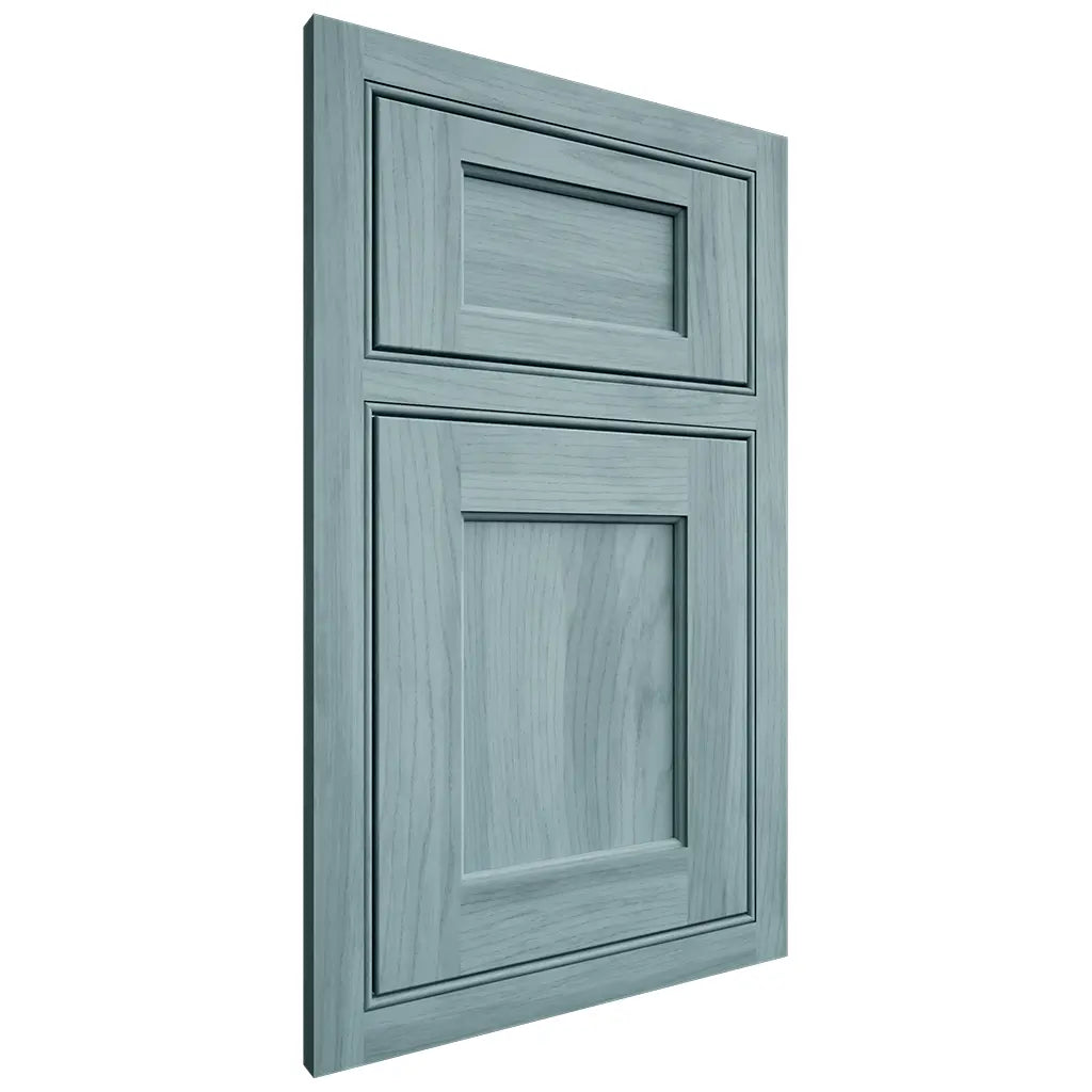 Shiloh Cabinetry Beaded Inset Square Flat Hickory Plain Cut Sky Door