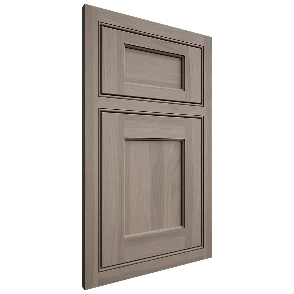 Shiloh Cabinetry Beaded Inset Square Flat Hickory Plain Cut Sterling Door