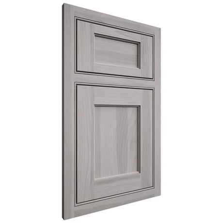 Shiloh Cabinetry Beaded Inset Square Flat Hickory Plain Cut Stratus Door
