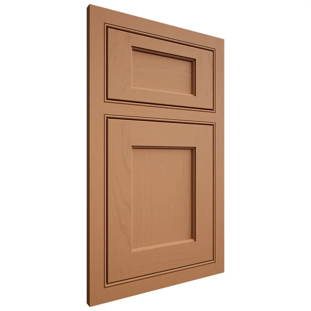 Shiloh Cabinetry Beaded Inset Square Flat Maple Plain Cut Cashmere Door