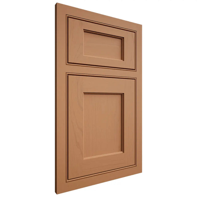 Shiloh Cabinetry Beaded Inset Square Flat Maple Plain Cut Cashmere Door