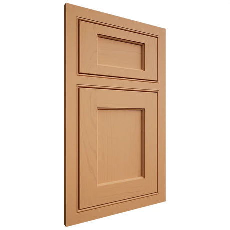 Shiloh Cabinetry Beaded Inset Square Flat Maple Plain Cut Golden Door