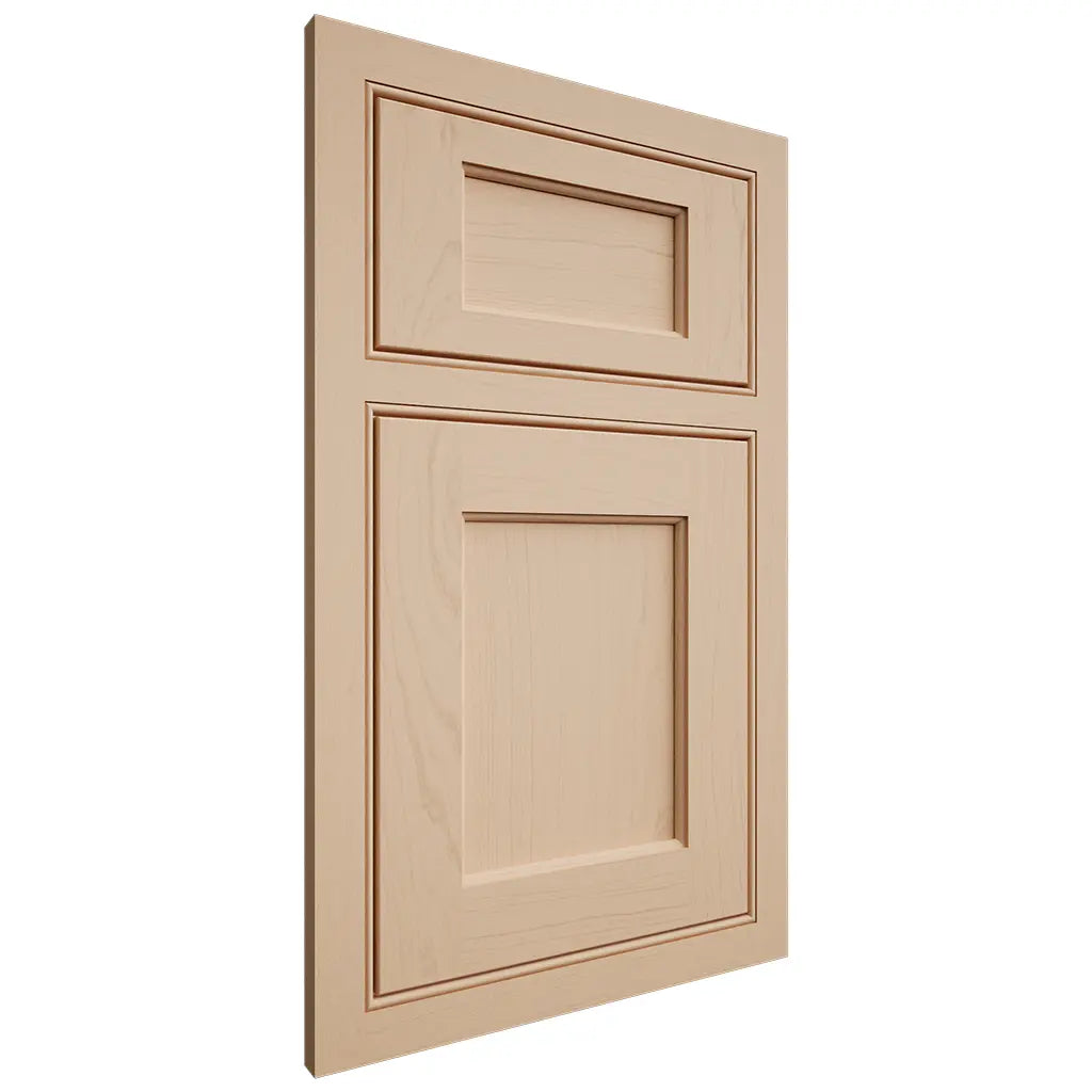 Shiloh Cabinetry Beaded Inset Square Flat Maple Plain Cut Natural Door