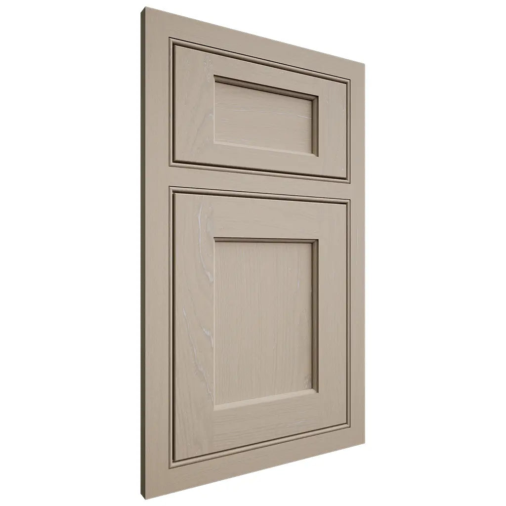 Shiloh Cabinetry Beaded Inset Square Flat Maple Plain Cut Pebble Door