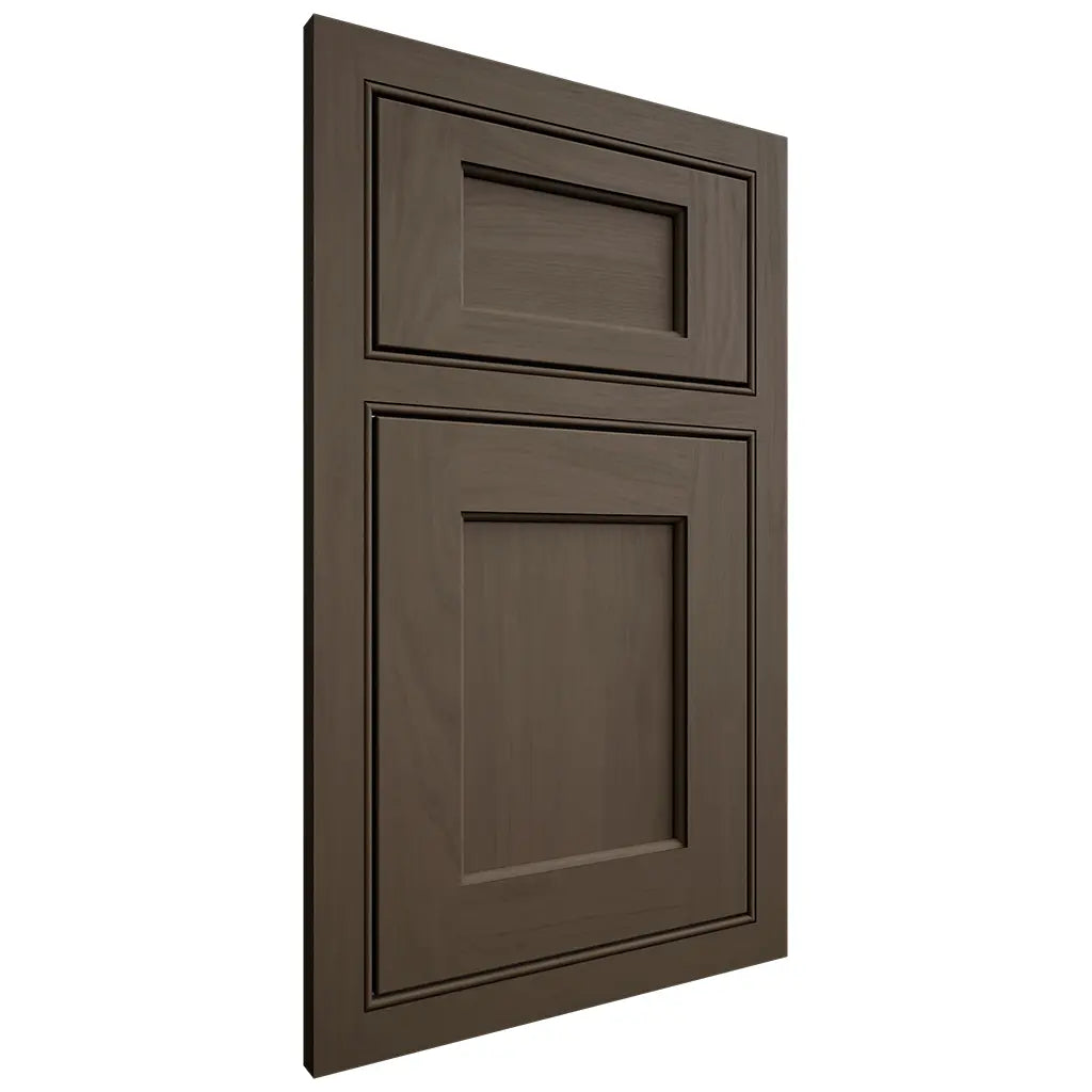 Shiloh Cabinetry Beaded Inset Square Flat Maple Plain Cut Perfect Brown Door